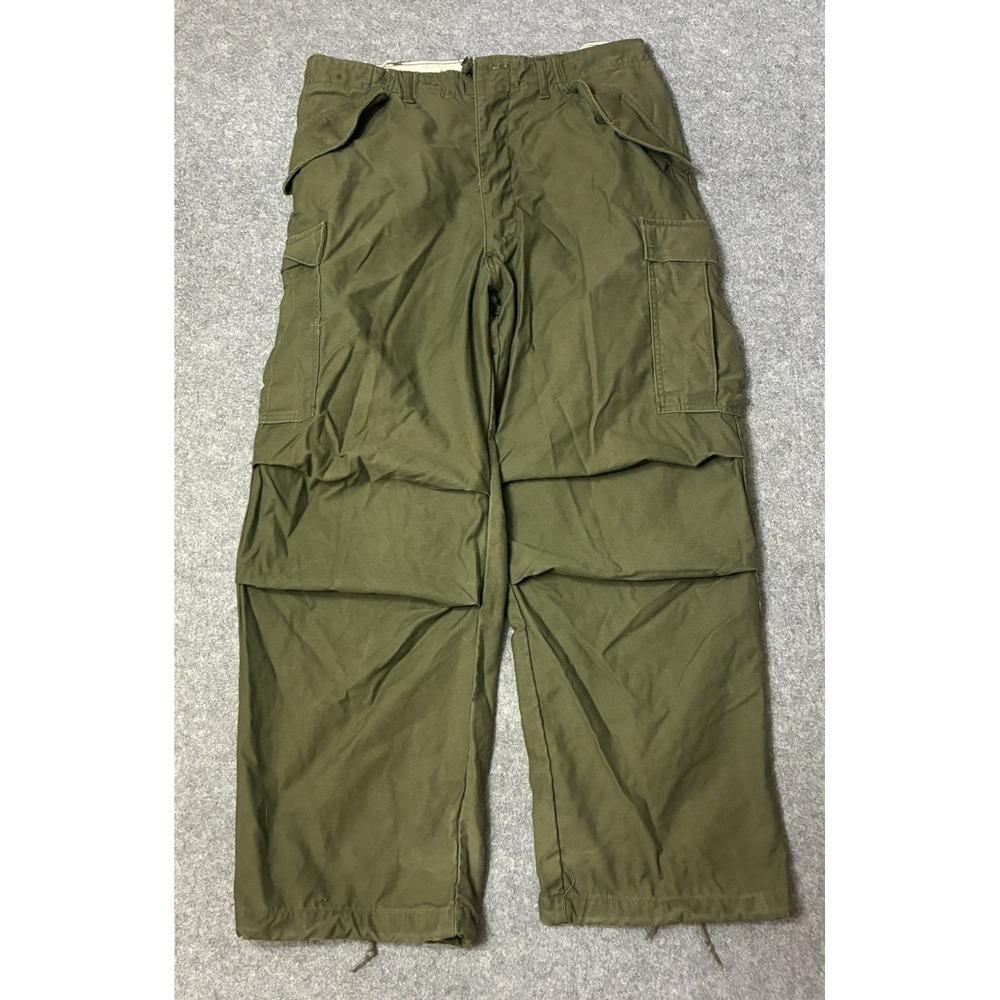 Vintage 70s M65 Cold Weather Cargo Pants 32x28 OG-107 Military Army Vietnam